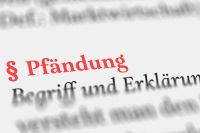 Foto: Textausschnitt Pfändung